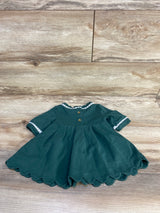 Tahari Pleated Top Green sz 24m