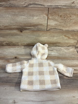 Cat & Jack Sherpa Full-Zip Jacket Beige sz 0-3m