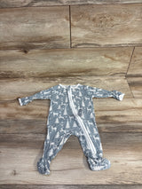 Emerson and Friends Bamboo Convertible Christmas Sleeper Grey sz 0-3m