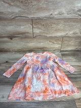 Old Navy Long Sleeve Tie-Dye Dress Orange sz 5T