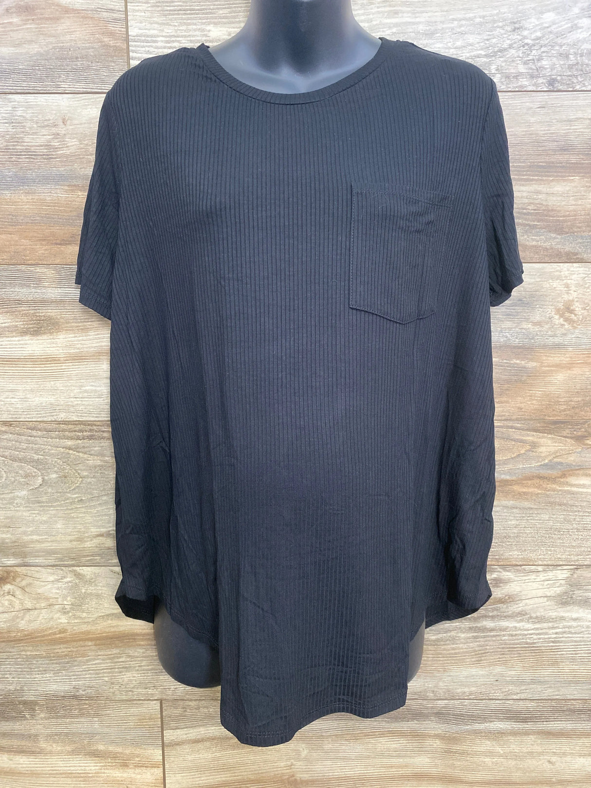 Destination Maternity Pocket Shirt Black sz XL