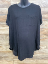 Destination Maternity Pocket Shirt Black sz XL