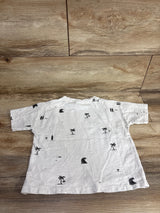 Zara Beach Print Shirt White sz 3-4T