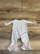 Stitchy Fish Butterfly Coverall White sz 9m