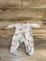 Carter's Floral Sleeper Grey sz 3m