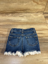 Cat & Jack Denim Eyelet Trim Shorts Blue sz 12m