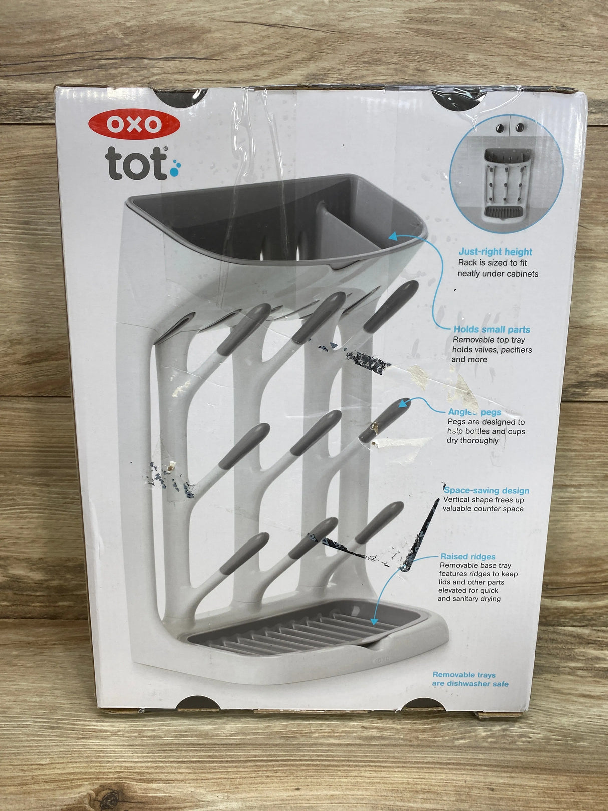 NEW OXO TOT Space Saving Drying Rack