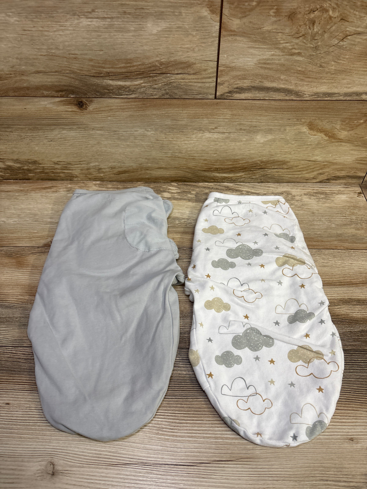 SwaddleMe 2pk Swaddle Wraps Grey sz 0-3m