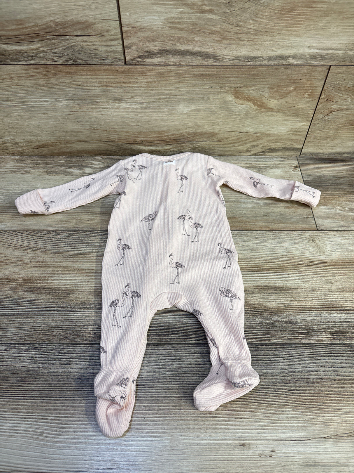 Cotton On Baby Ribbed Flamingo Sleeper Pink sz Newborn