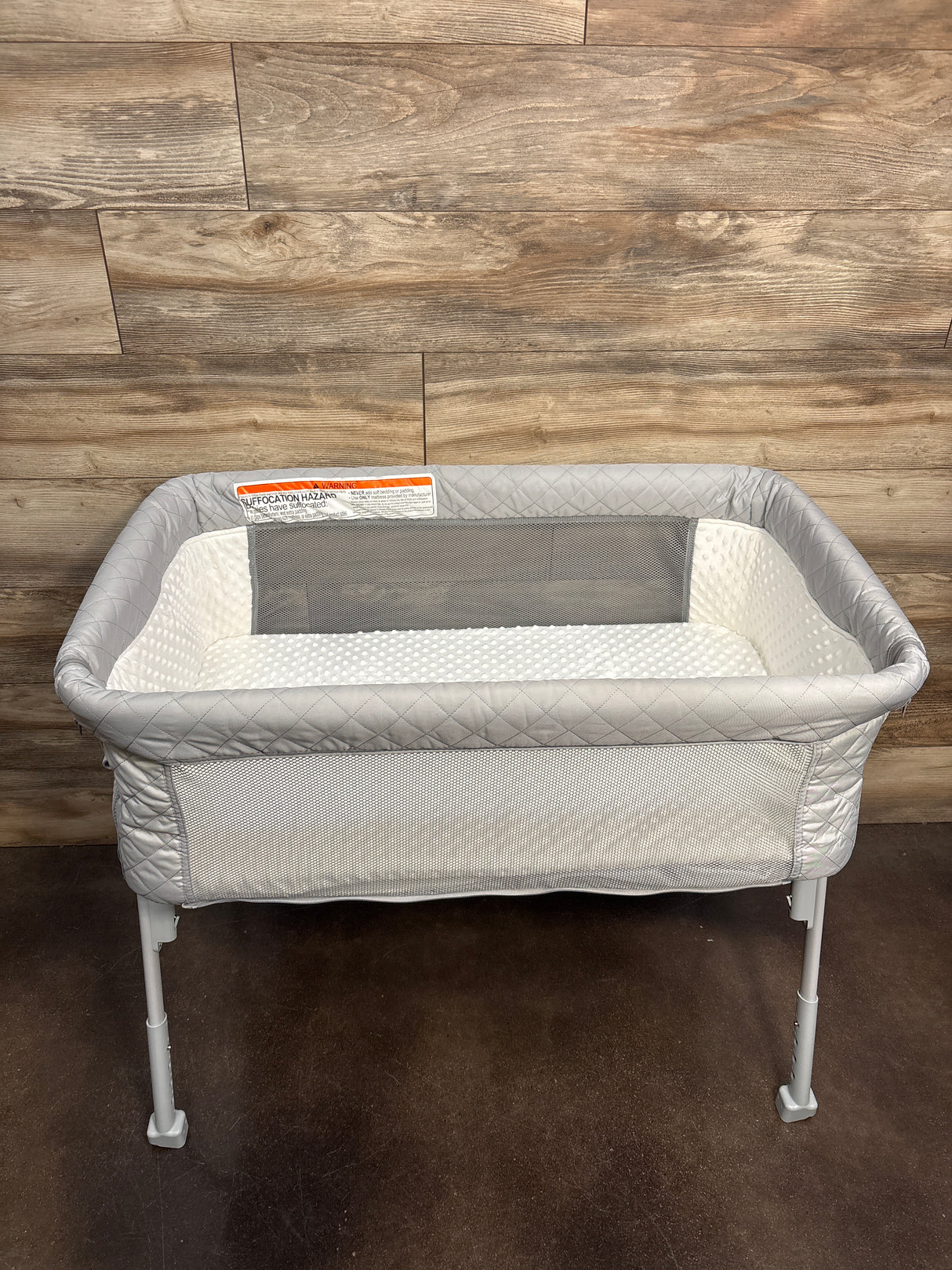 AirClub Bassinet Bedside Sleeper Grey