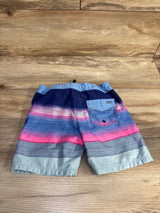 Hurley Striped Board Shorts Blue sz 4T - Me n Mommy To Be