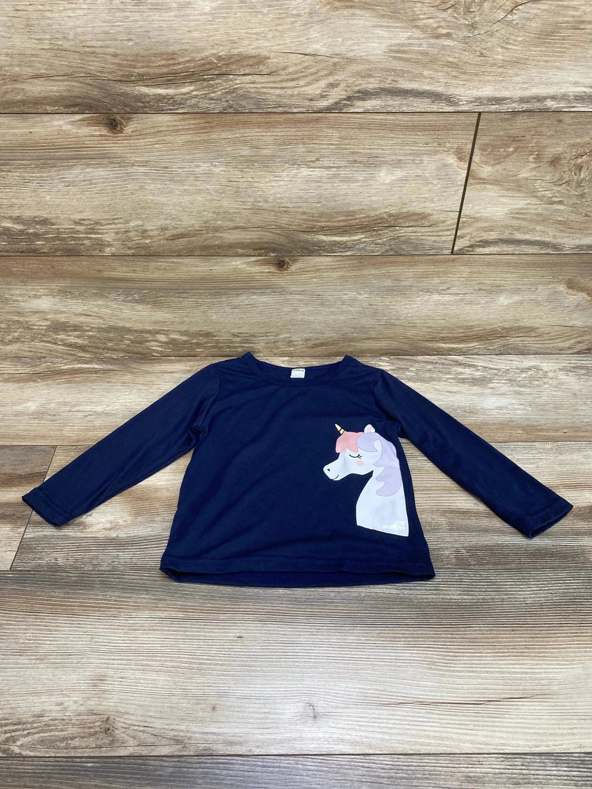 Shein Unicorn Shirt Navy sz 2T