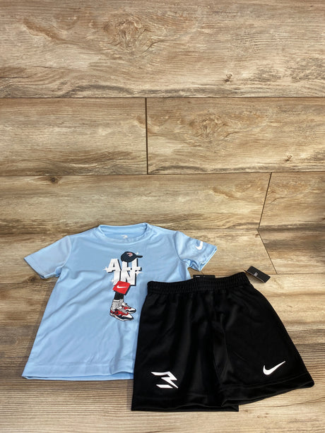 NEW Nike 3brand Shirt & Shorts Blue sz 4T - Me n Mommy To Be