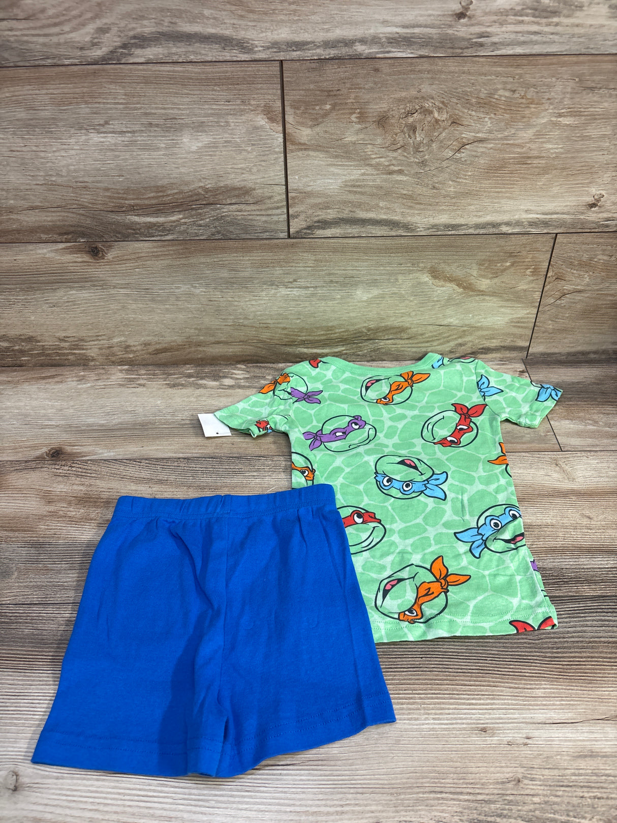 NEW Teenage Mutant Ninja Turtles 2pc Pajama Set Green sz 5T