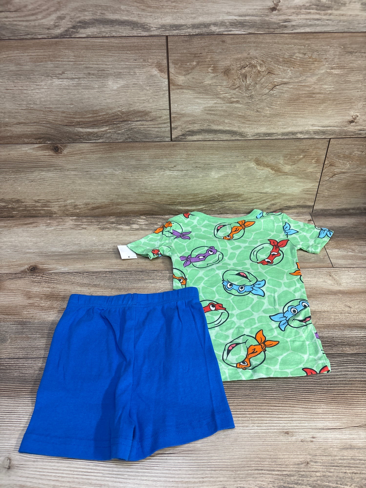 NEW Teenage Mutant Ninja Turtles 2pc Pajama Set Green sz 5T
