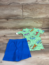 NEW Teenage Mutant Ninja Turtles 2pc Pajama Set Green sz 5T