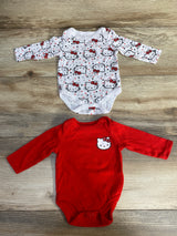 Hello Kitty 2pc Bodysuit Set White sz 3m