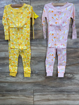 NEW Cat & Jack 2pk Sleepers Unicorn & Floral Print sz 24m