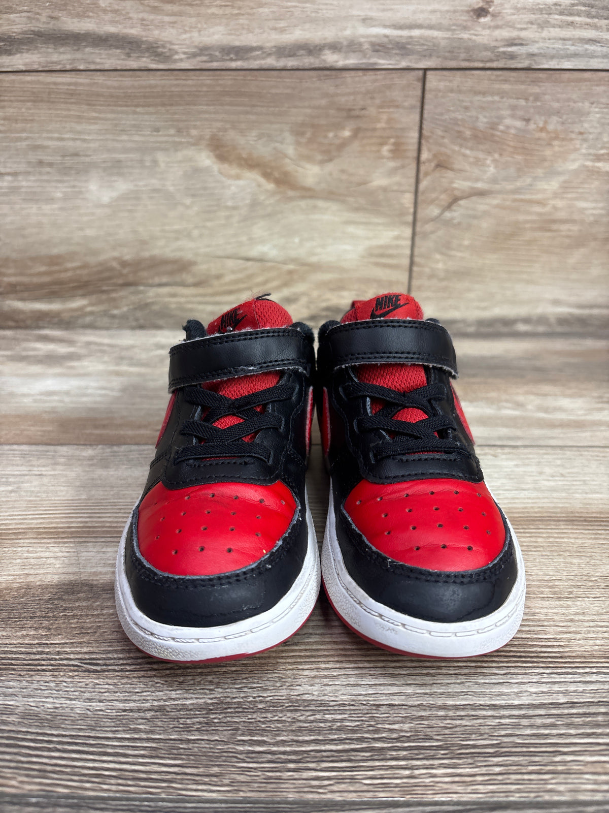 Nike Court Borough Low 2 TDV 'Bred' Sneakers sz 10c