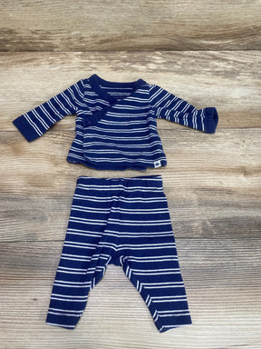 Just One You 2pc Striped Kimono Top & Pants Blue sz Preemie - Me n Mommy To Be