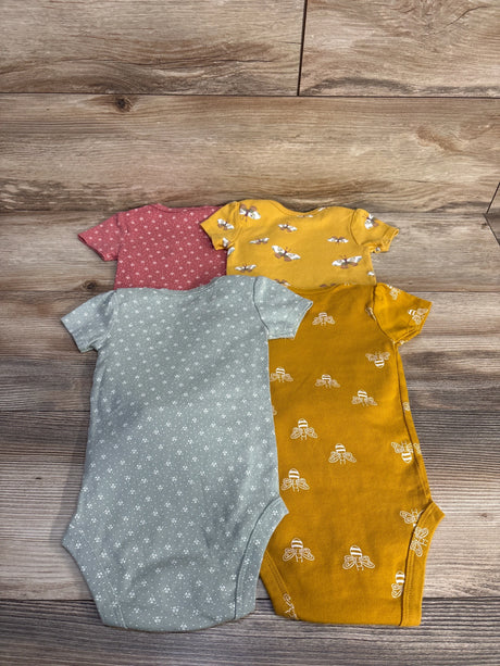 Carter's 4pk Bee Bodysuits sz 9m - Me n Mommy To Be