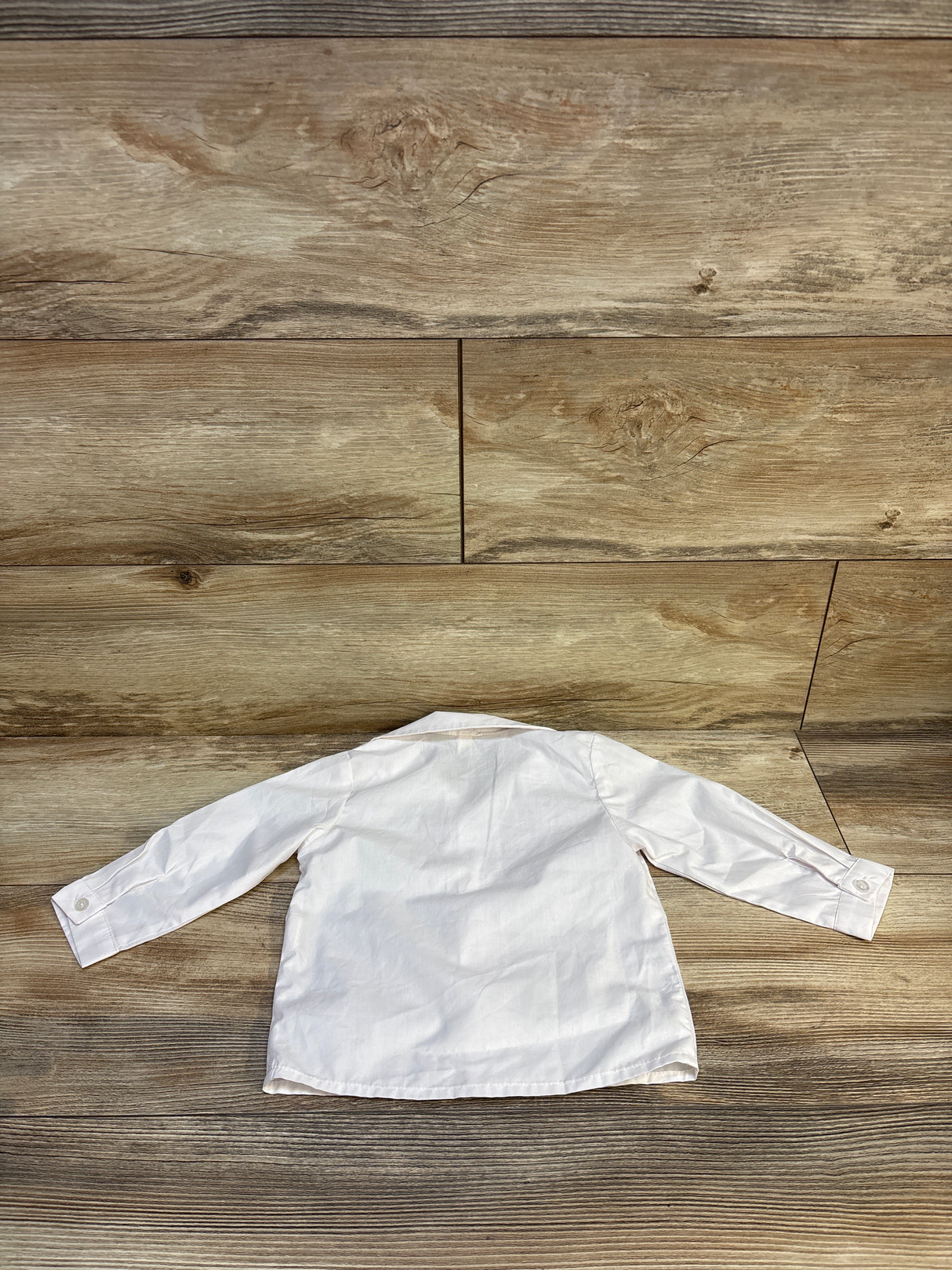 Bow Dream Button Up Dress Shirt White sz 12-18m