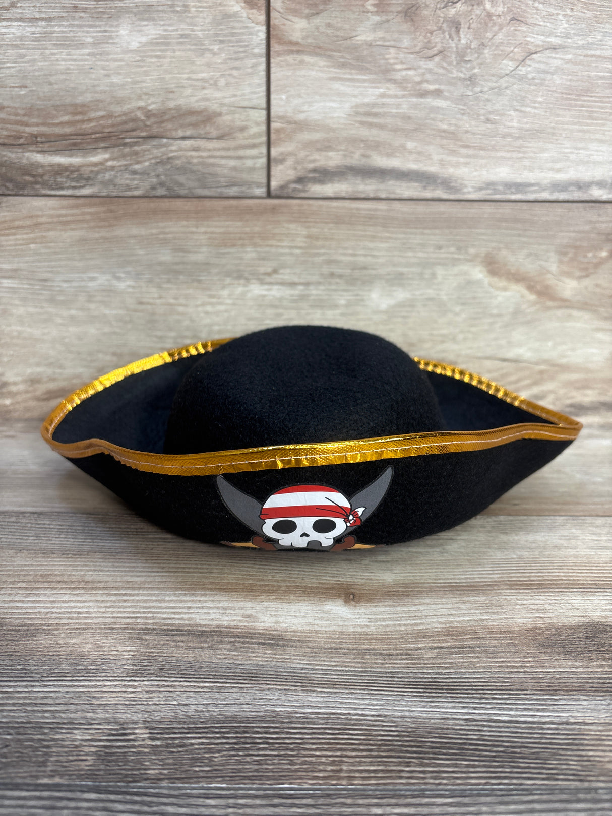 Costume Felt Pirate Hat, Black One Size