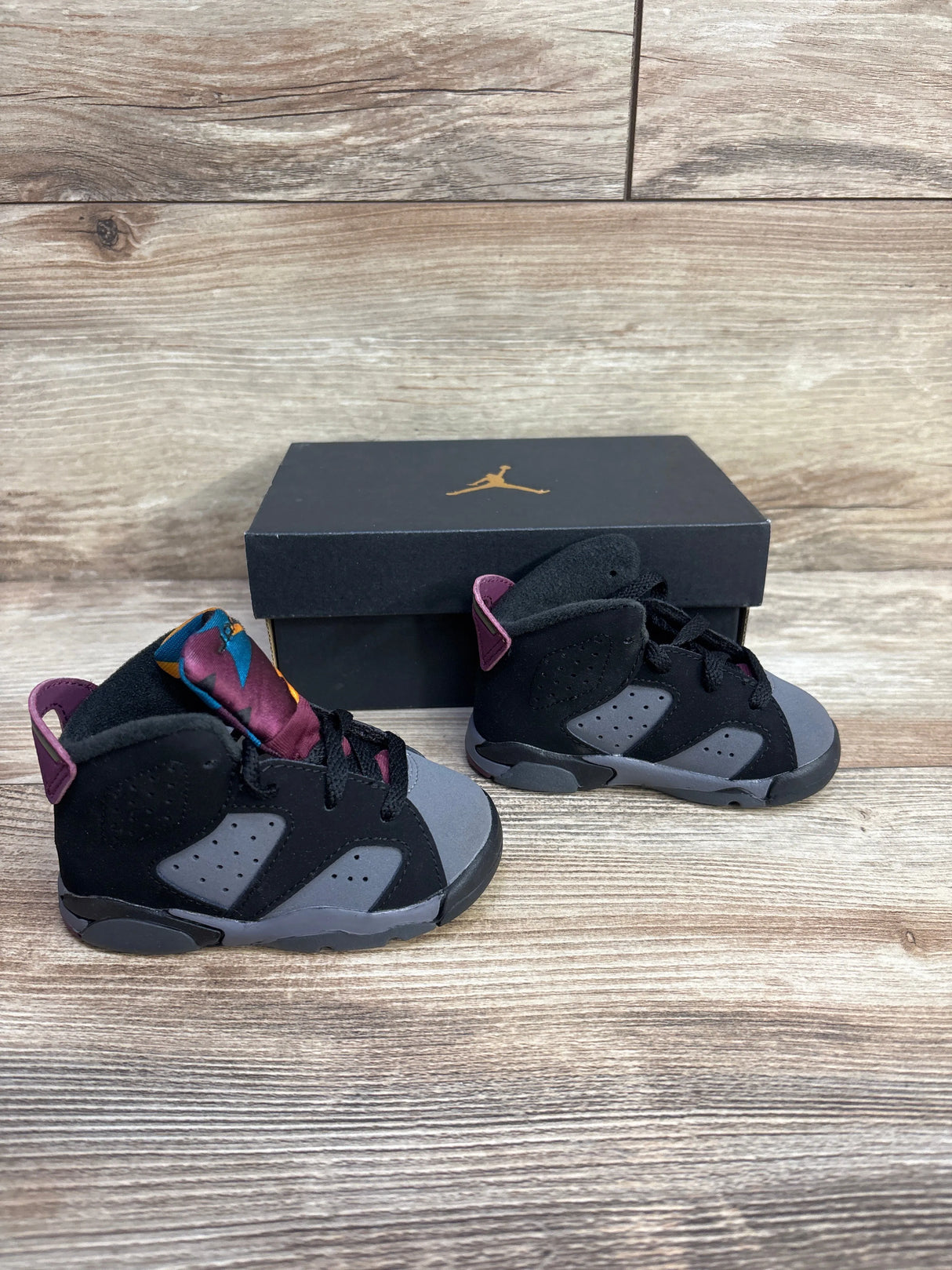 NEW Air Jordan 6 Retro TD 'Bordeaux' Sneakers sz 4c