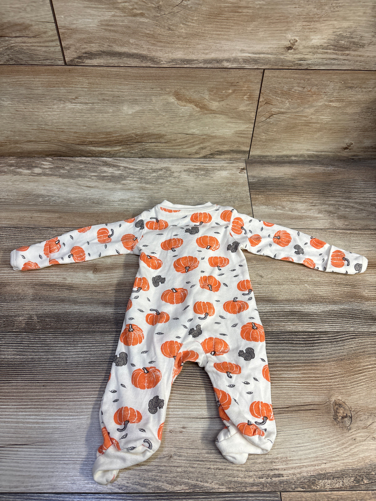Little Planet Organic Pumpkin Sleeper Ivory sz Newborn