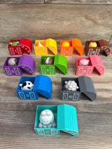 Letapapa 20pc Farm Animals in Barns Montessori Counting Toy