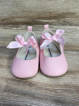 Lucky Brand Bow Mary Jane Crib Shoes Pink sz 4c
