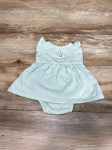 Carter's Flutter Sleeve Bodysuit Dress Green sz Newborn - Me 'n Mommy To Be