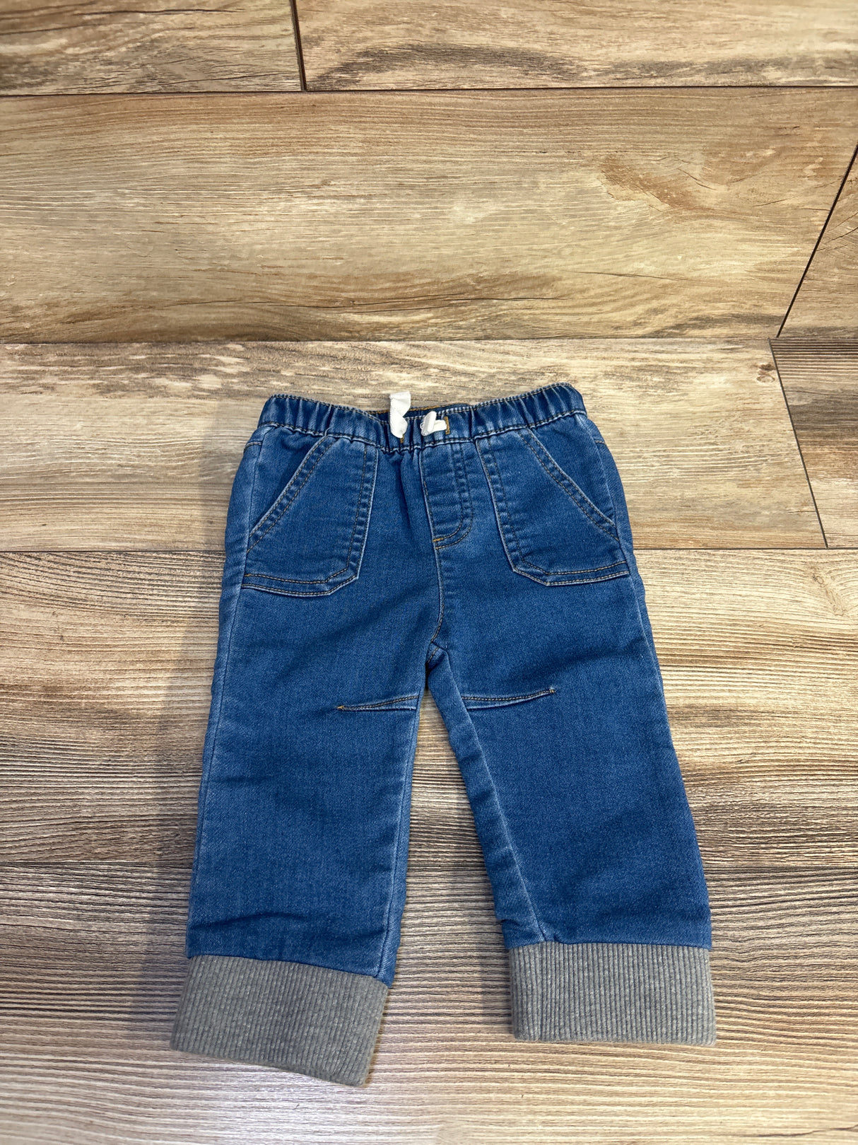 Cat & Jack Denim Drawstring Jeans Blue sz 6-9m