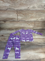 Carter's 2pc Pajama Set Purple sz 12m