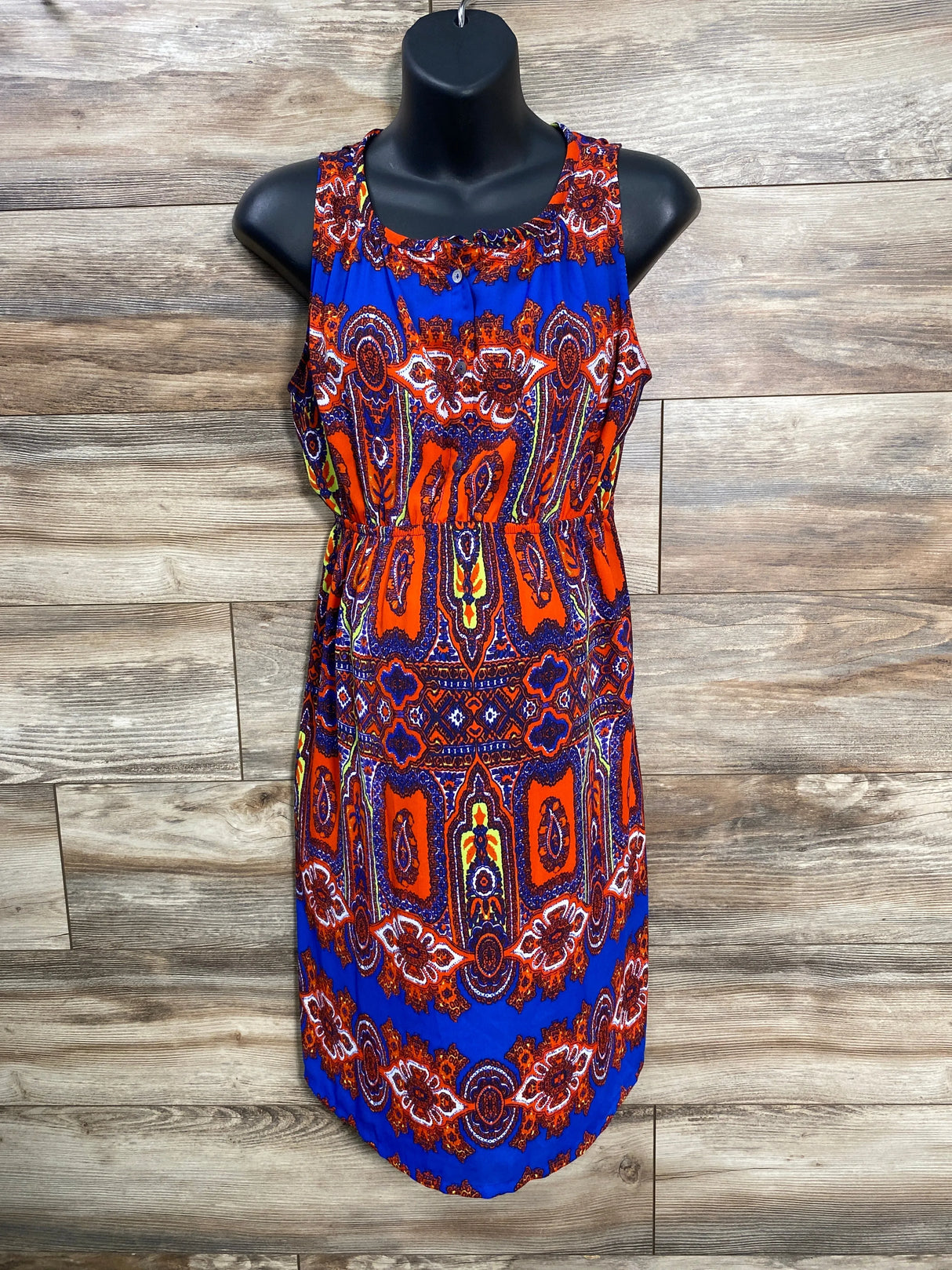 Eight Sixty Tank Dress Blue/Orange sz Medium