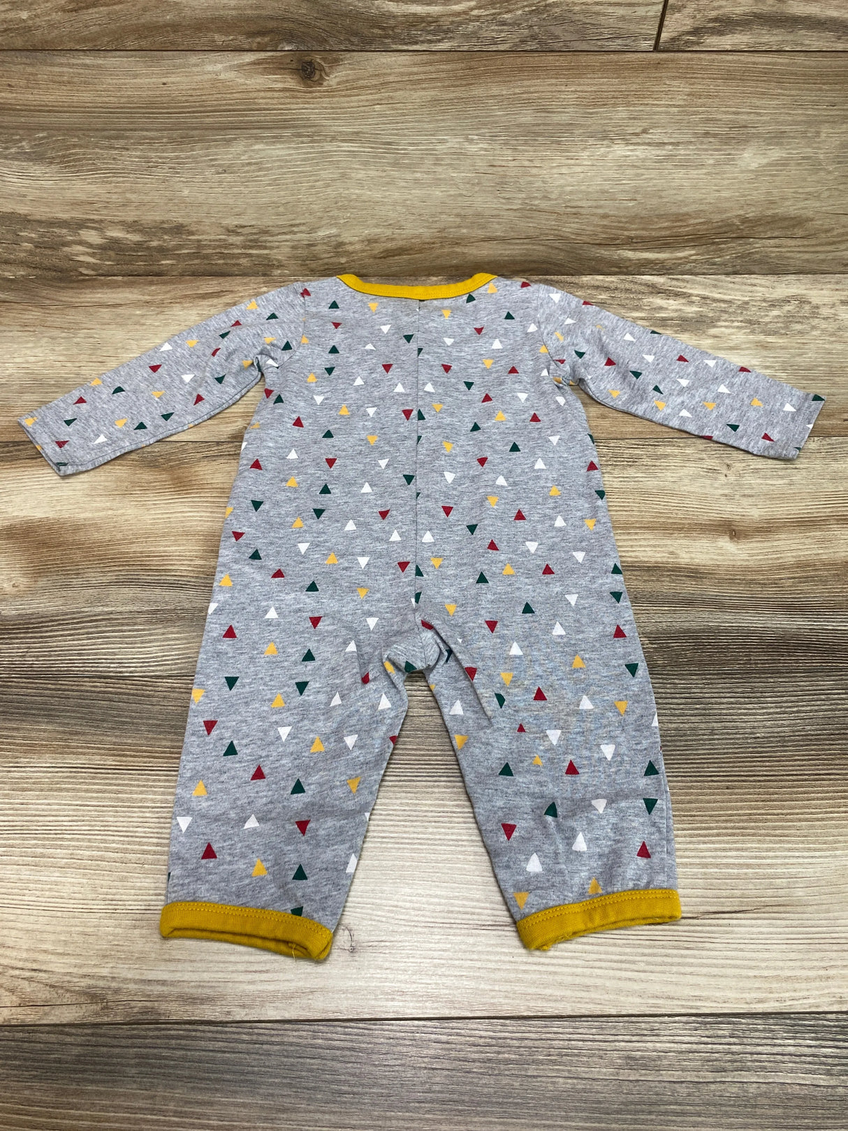 First Impressions Triangle Print Coverall Grey sz 6-9m