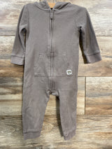 Carter's Waffle Knit Hooded Coverall Brown sz 12m
