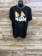 MOUSYA Maternity Bluey Mom Shirt Black sz XL
