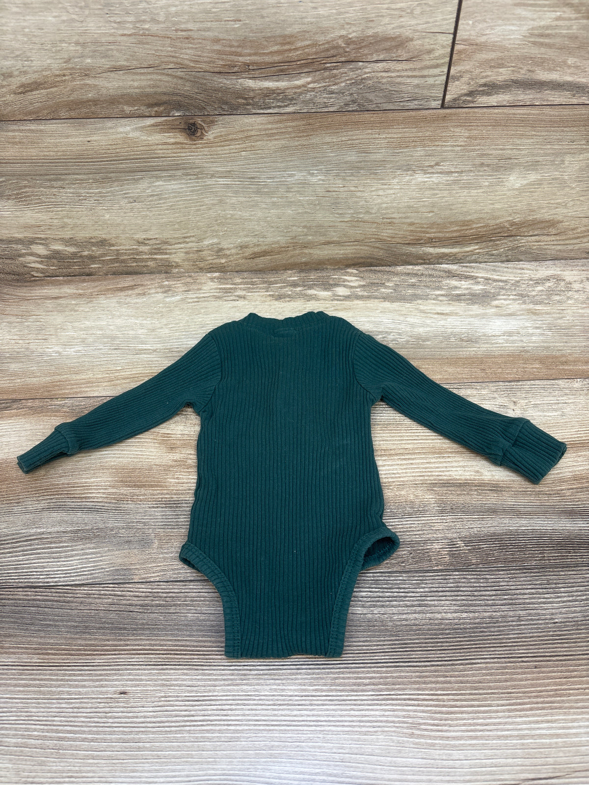 Ribbed Henley Bodysuit Green sz 6m