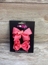 NEW Hair Bows 2pk Coral