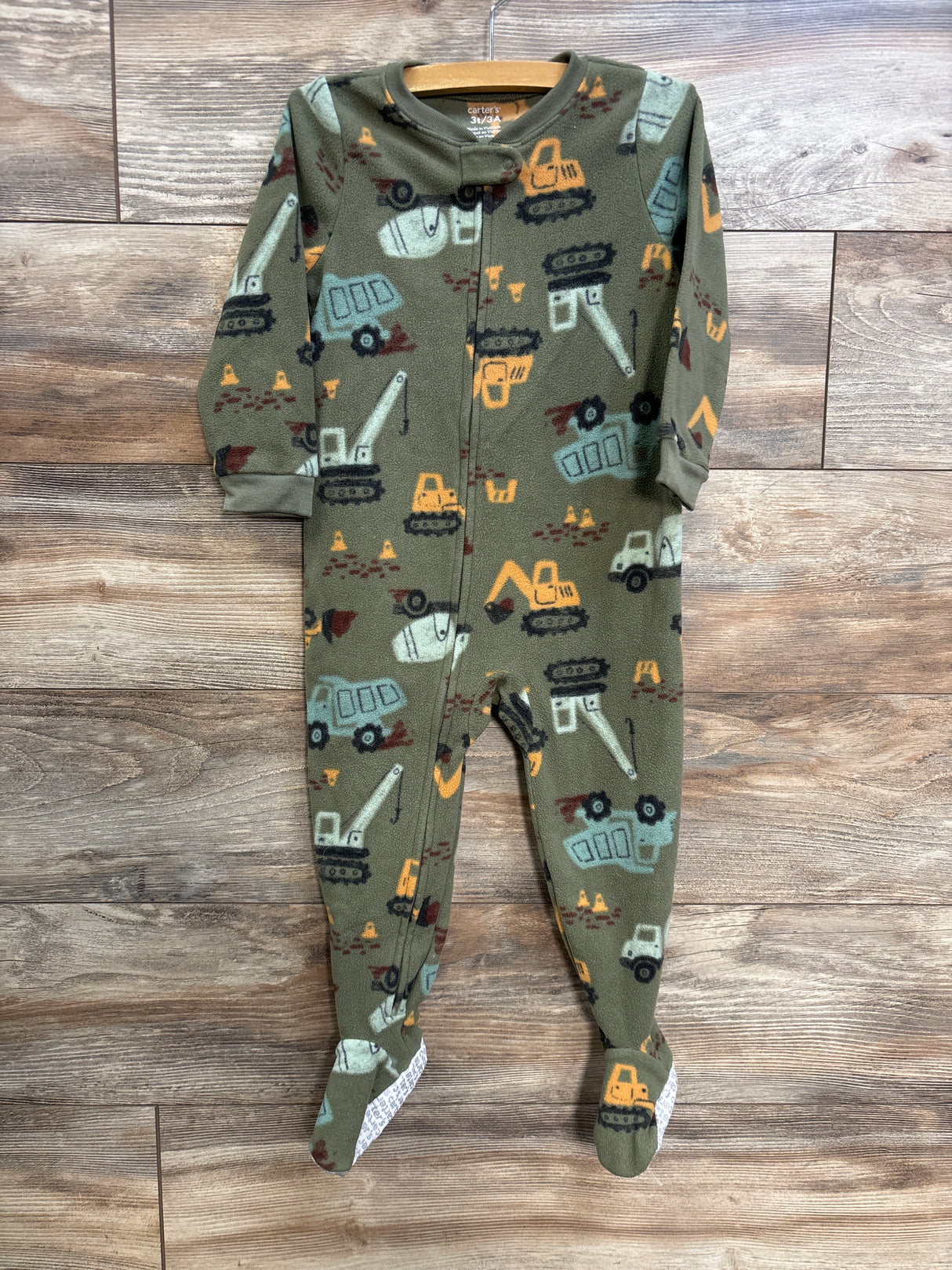 Carter's Blanket Sleeper Green sz 3T
