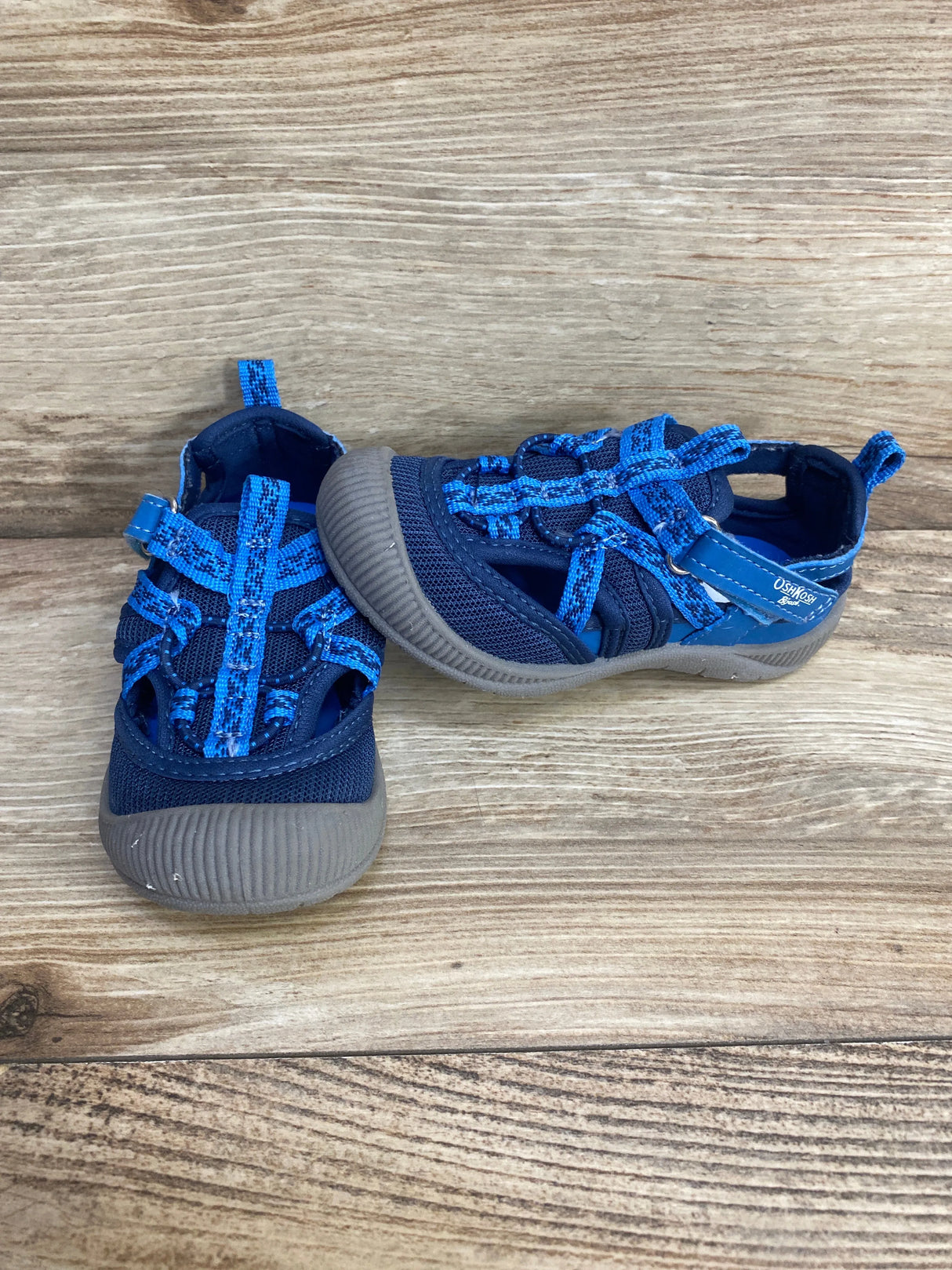 OshKosh B'gosh Myla Bump Toe Sandal Blue Sz 7c