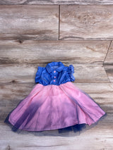 Shein Tulle Ruffle Dress Blue sz 12-18m