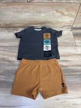 Timberland 2pc Shirt & Shorts Set Grey sz 0-3m