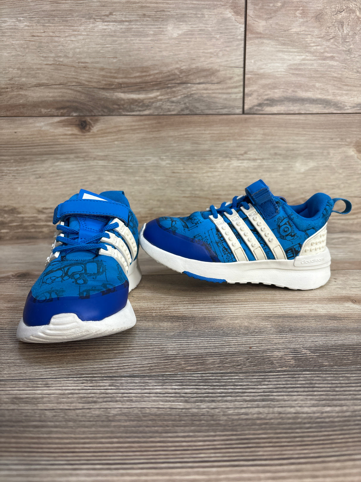 Adidas LEGO x Racer TR 'Shock Blue Off White' Sneakers Blue sz 11c