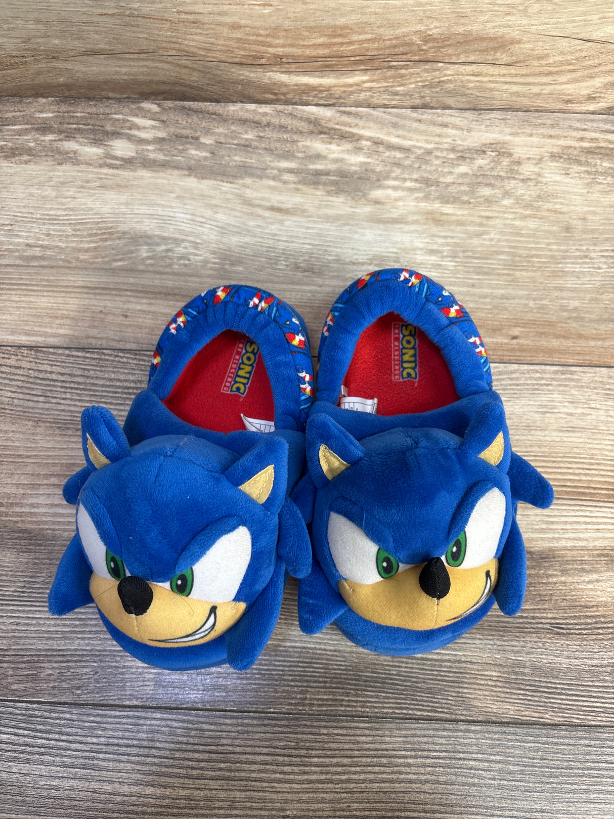 Sonic The Hedgehog Plush 3D Slippers Blue sz 11/12c