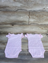 NWOT Acwssit 2pk Born Friends Twin Bodysuits Pink sz 0-3m