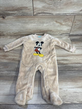 Disney Baby Plush Mickey Mouse Sleeper Beige sz 3-6m