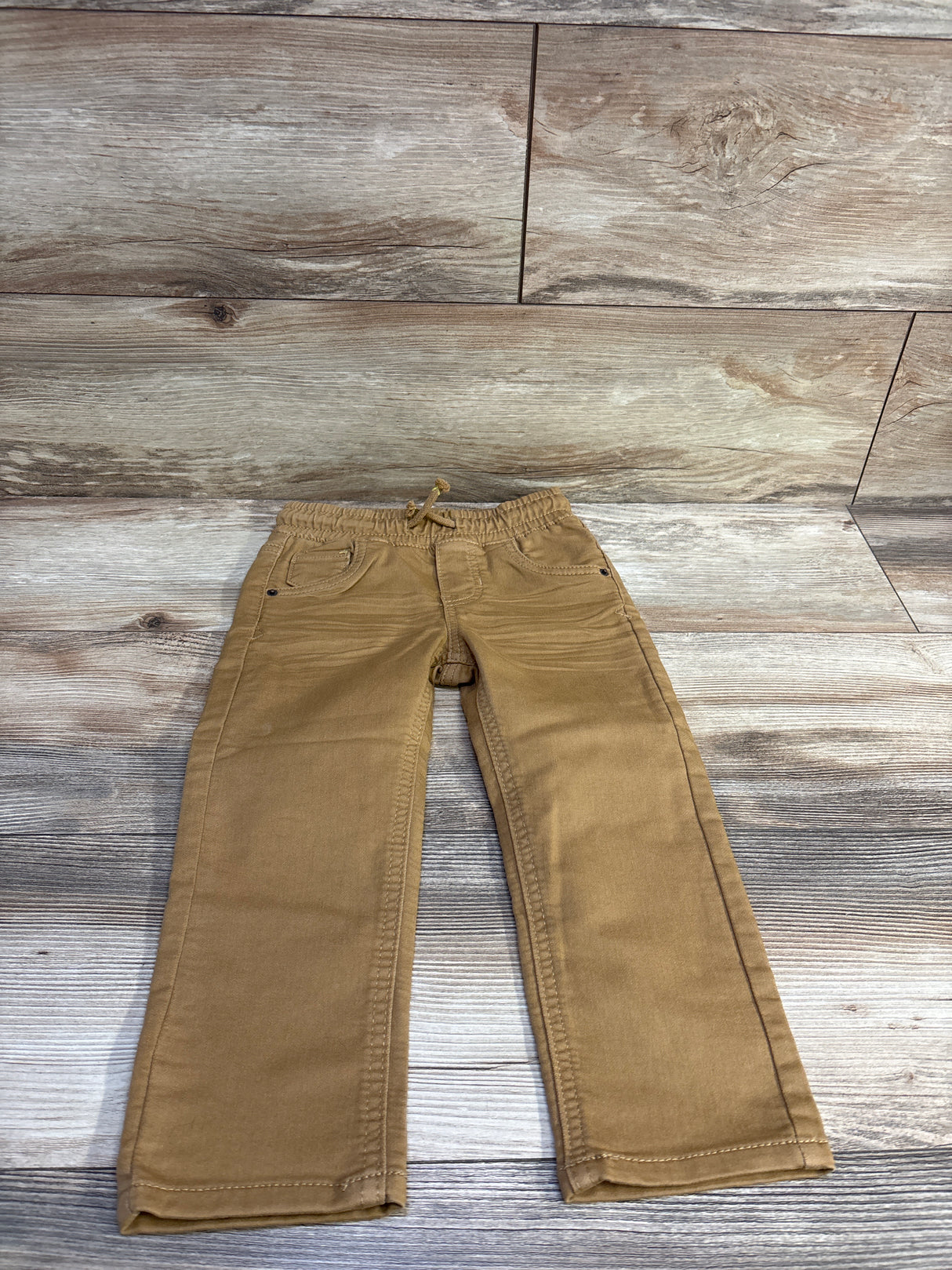 Cat & Jack Drawstring Straight Pants Caramel sz 3T