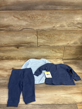 NEW Koala Kids 3pc Bodysuit, Shirt, & Pants Set Blue sz 6m